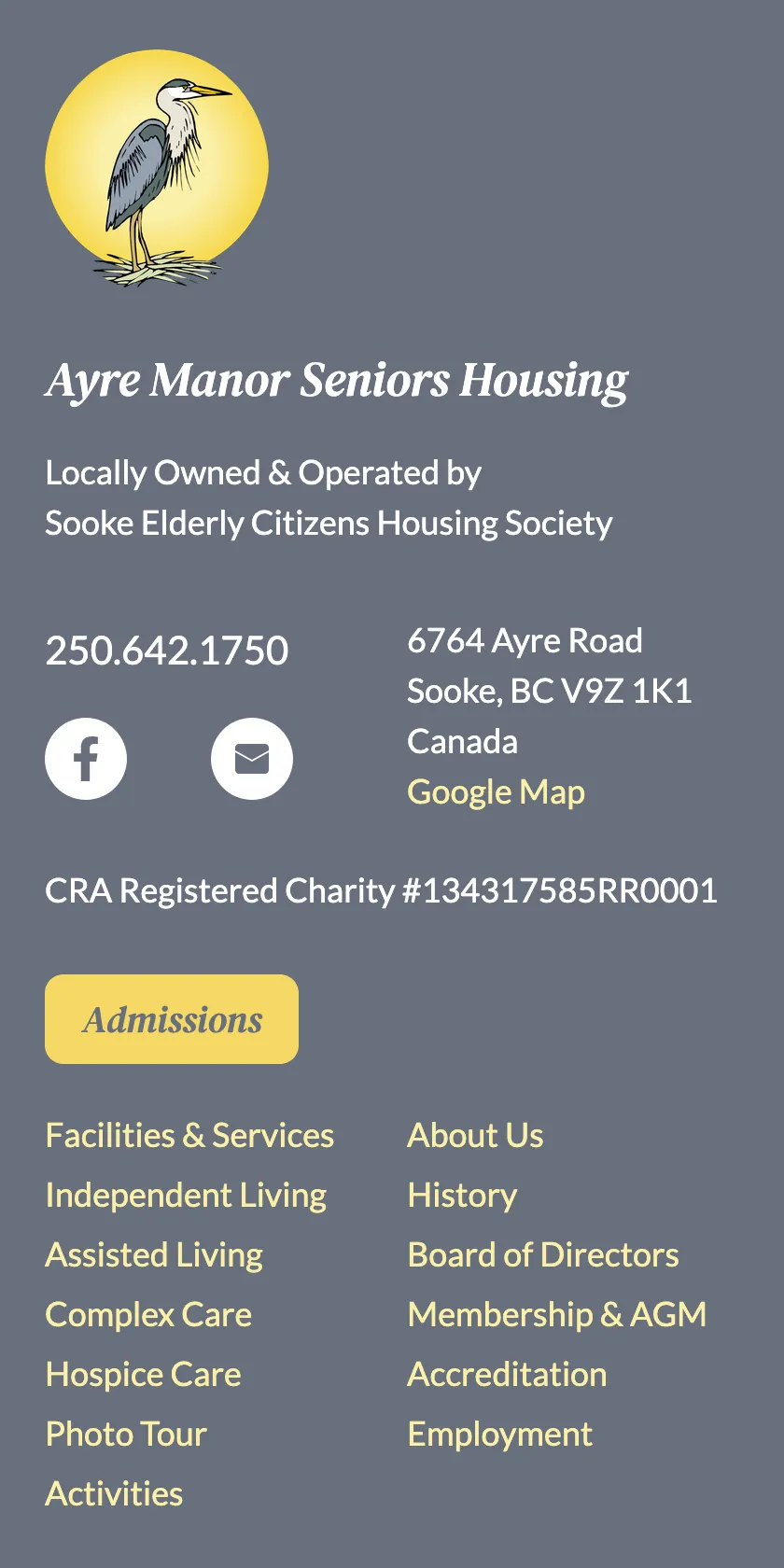 Ayre Manor Website Mobile Website Design