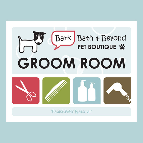 Bark Bath & Beyond Pet Shop Print Design
