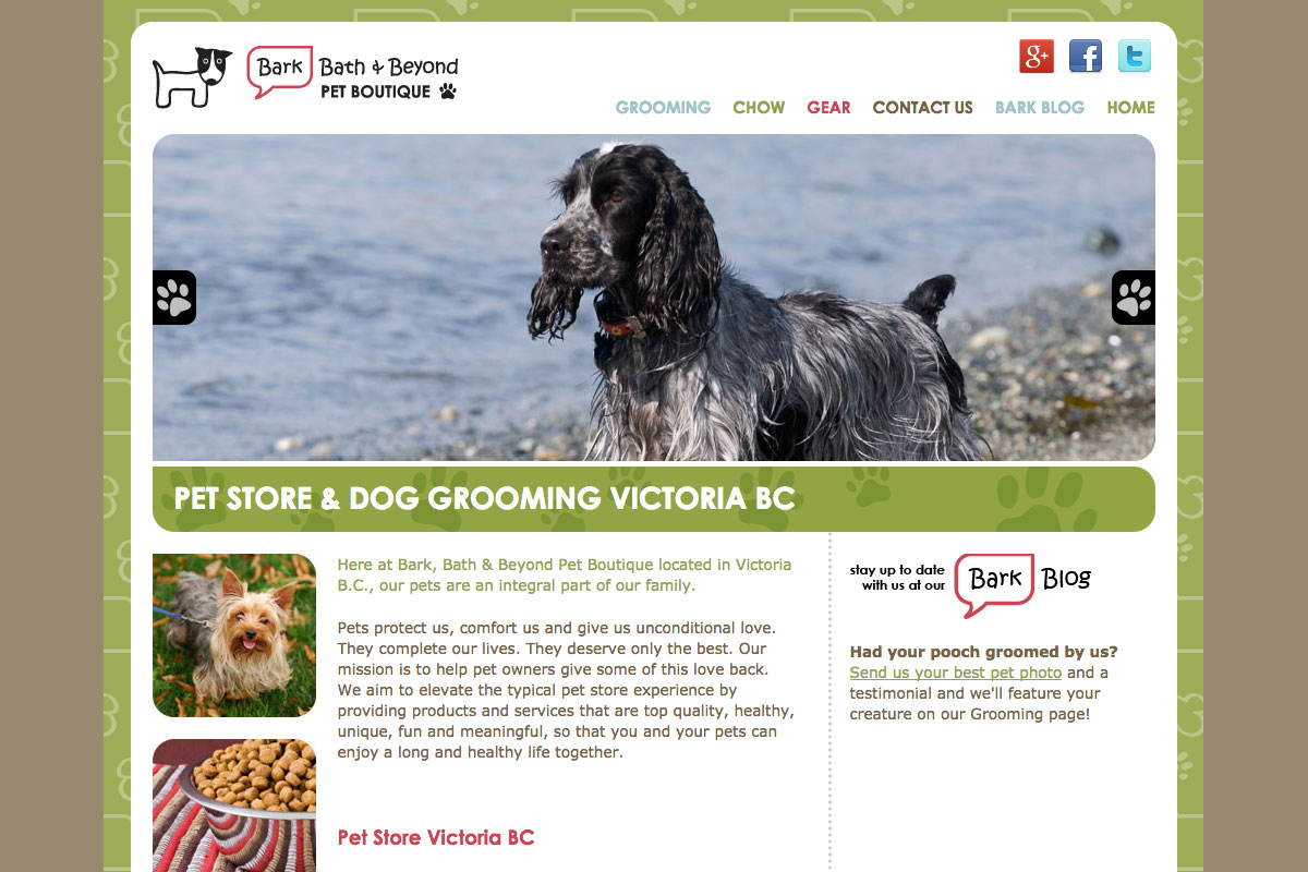 Bark Bath & Beyond Pet Shop Branding & Website