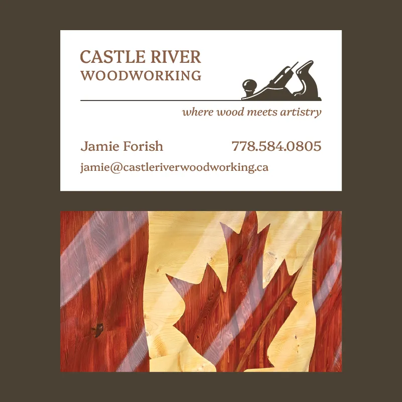 Castle River Woodworking Business Cards