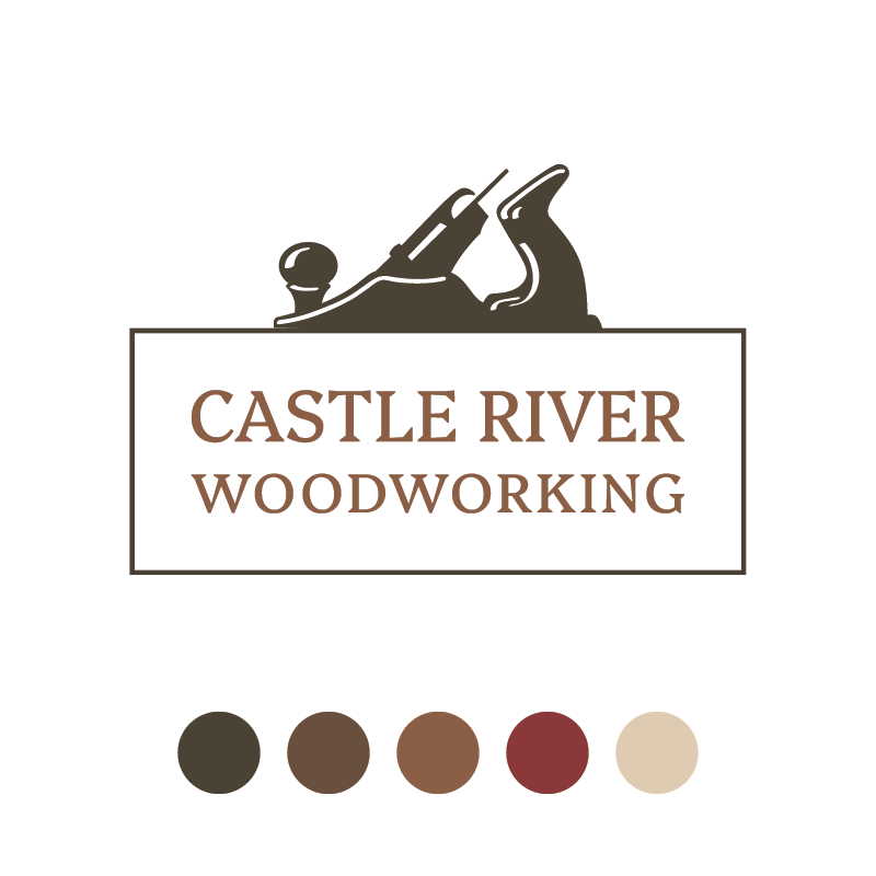 Castle River Woodworking Brand Design by Caprina Designs
