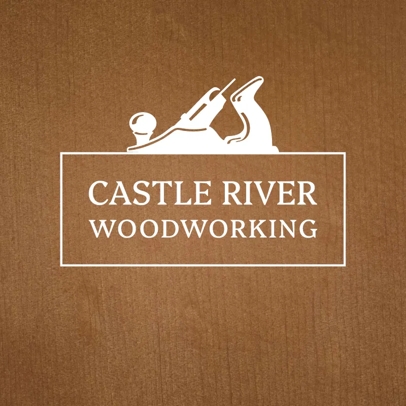 Castle River Woodworking Logo Design by Caprina Designs