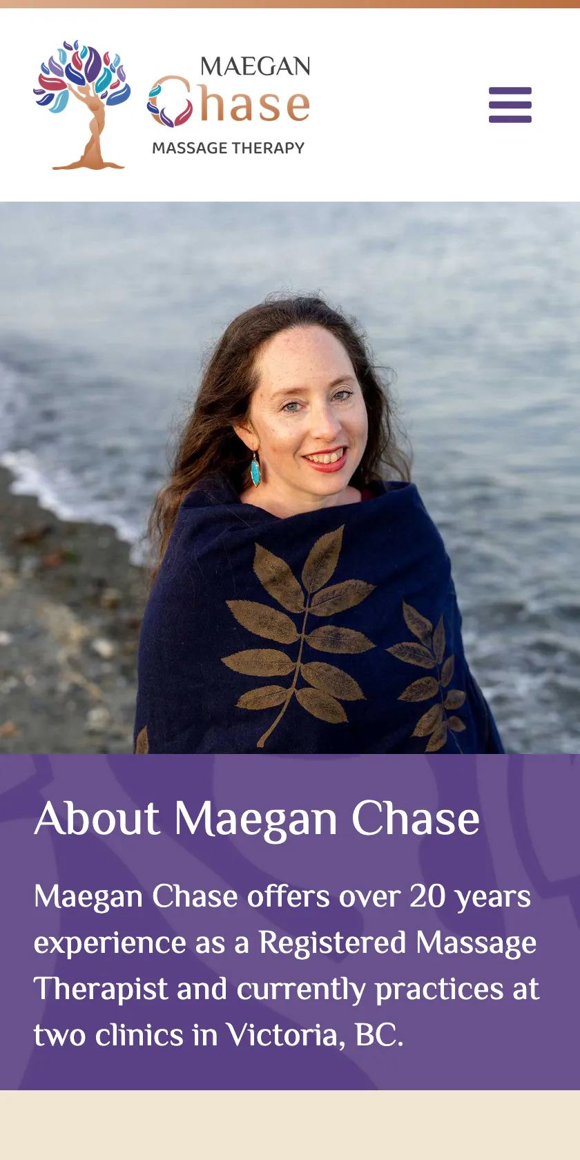 Chase Massage Therapy Mobile Website