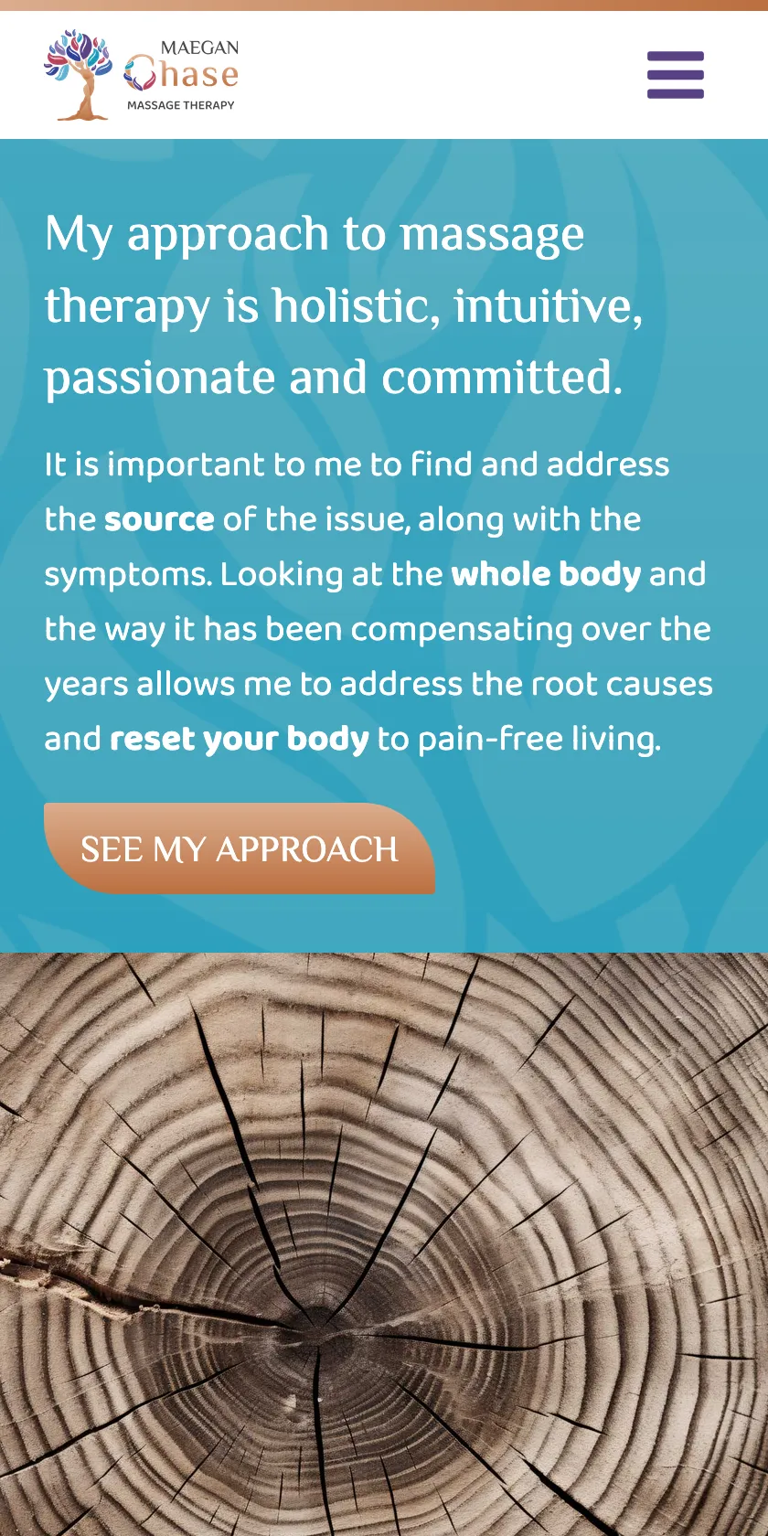 Chase Massage Therapy Mobile Website