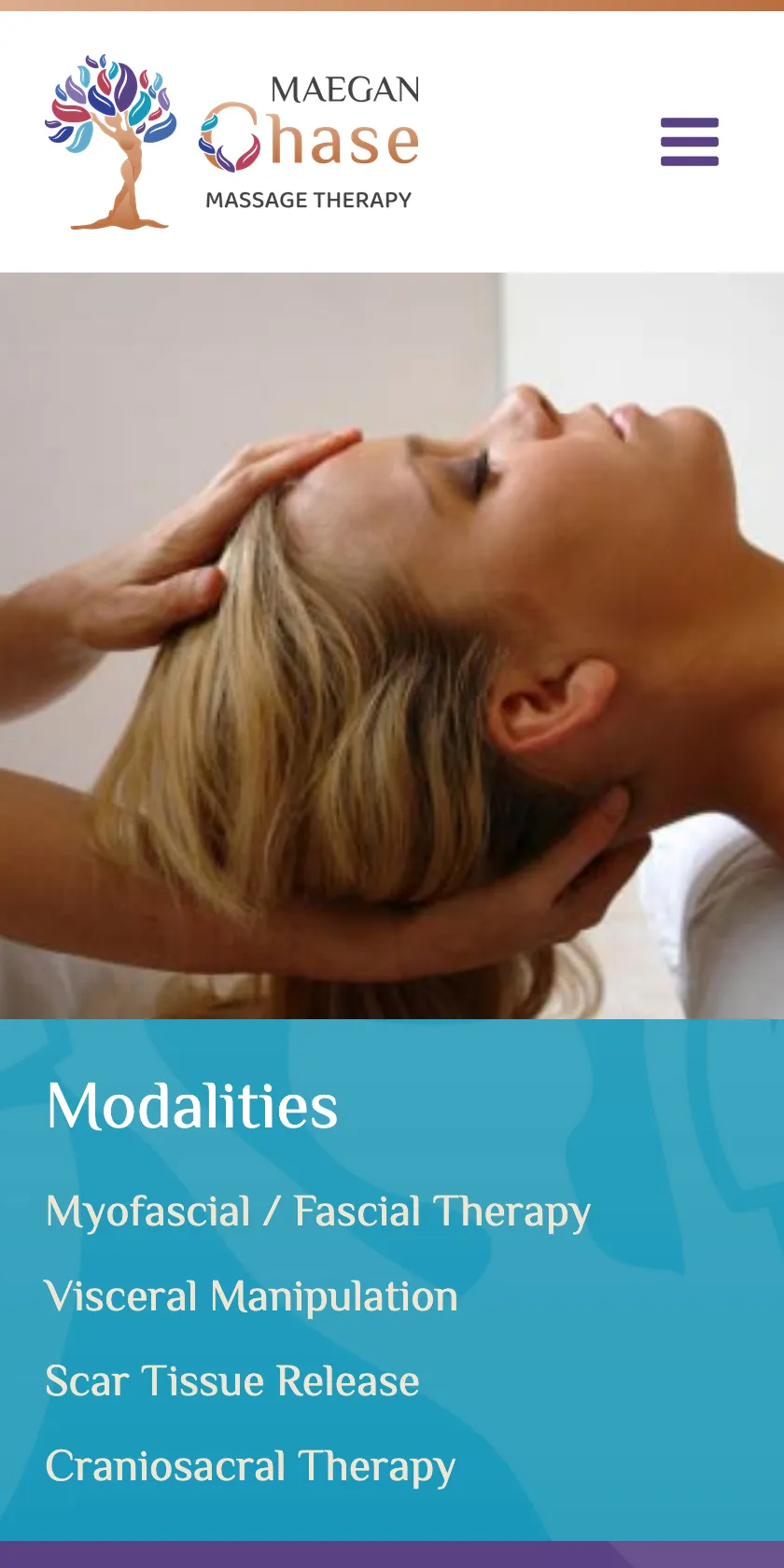 Chase Massage Therapy Mobile Website