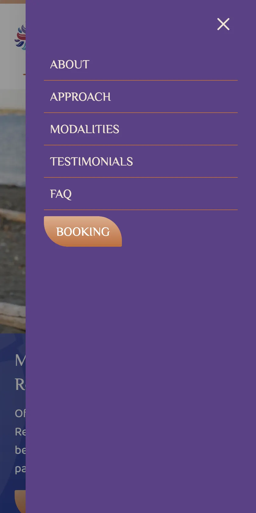 Chase Massage Therapy Mobile Website