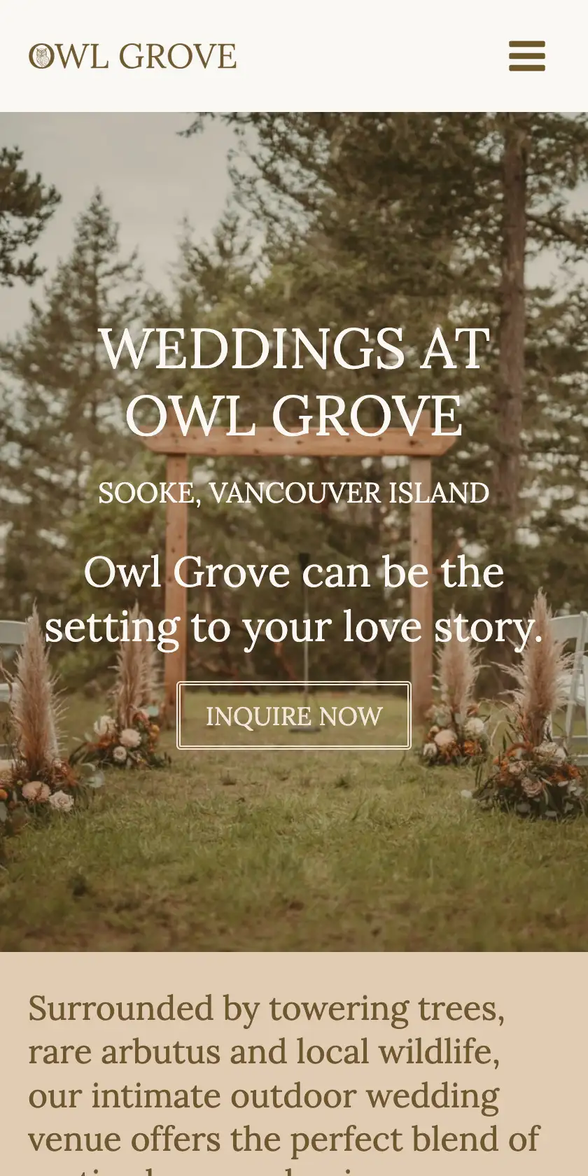 Owl Grove Mobile Website Design