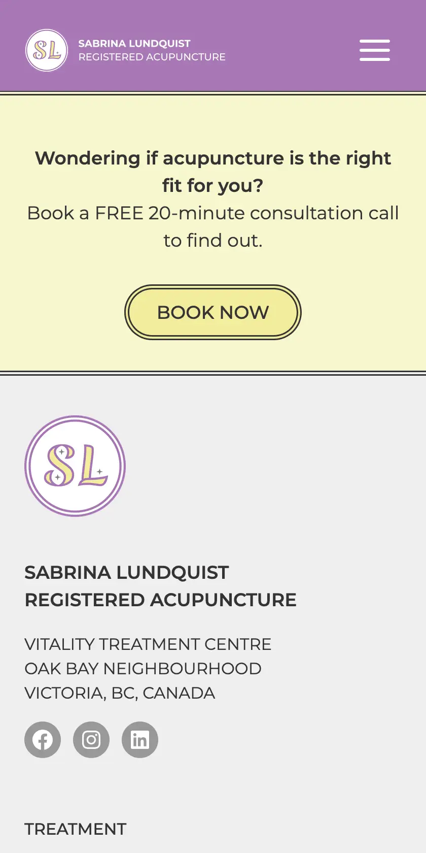 Sabrina Lundquist Mobile CTA