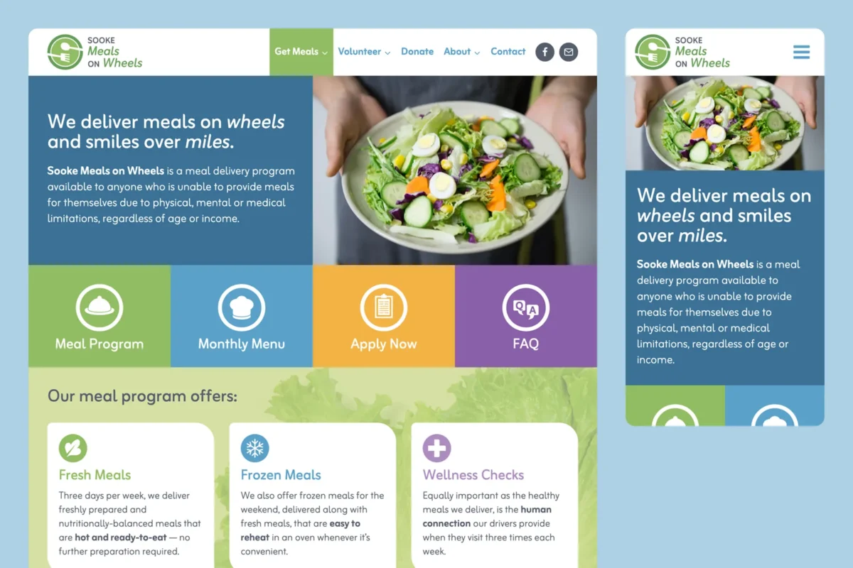 Sooke Meals on Wheels - Brand & Website Design